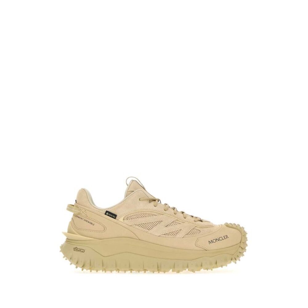 Moncler Men Beige Suede Trailgrip Gtx Sneakers